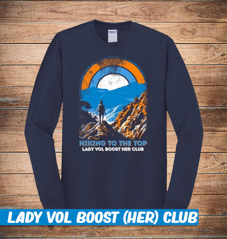 * Lady Vol Boost HER CLUB "HIKING TO THE TOP" T-shirt