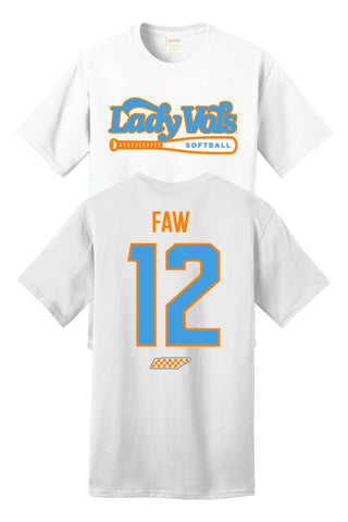 * NEW-2025/26 Bella Faw Lady Vol Softball Shirzee T-Shirt- PRE-ORDER