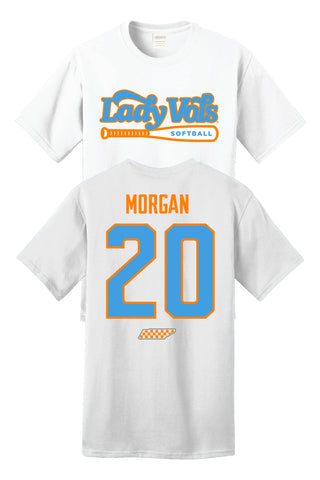 * NEW-2025/26 Saviya Morgan Lady Vol Softball Shirzee T-Shirt- PRE-ORDER