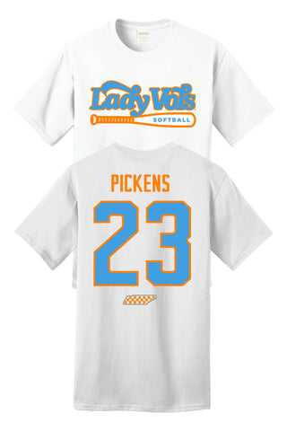* NEW-2025/26 Karlyn Pickens Lady Vol Softball Shirzee T-Shirt- PRE-ORDER