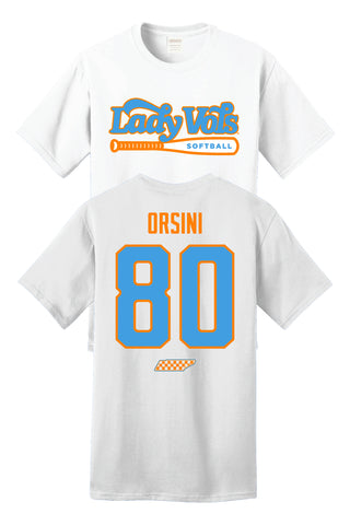 * NEW-2025/26 Charli Orsini Lady Vol Softball Shirzee T-Shirt- PRE-ORDER