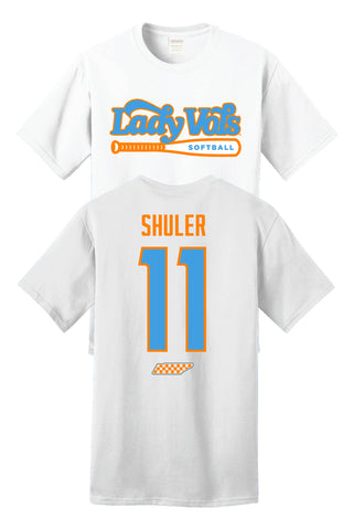 * NEW-2025/26 Zoie Shuler Lady Vol Softball Shirzee T-Shirt- PRE-ORDER