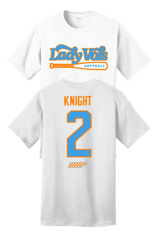 * NEW-2025/26 Sophia Knight Lady Vol Softball Shirzee T-Shirt- PRE-ORDER