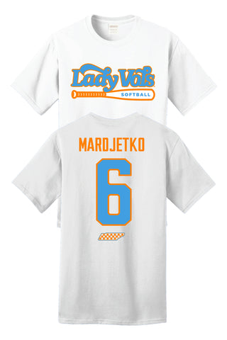 * NEW-2025/26 Sage Mardjetko Lady Vol Softball Shirzee T-Shirt- PRE-ORDER