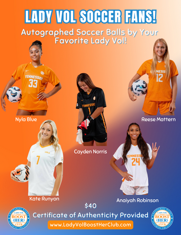 * HOT! New Tennessee Lady Vol Autographed Soccer Balls