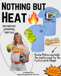 * Karlyn Pickens Autographed 78mph Softball & Exclusive "HEAT" T-Shirt